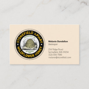 Beehive Business Name Antiek White Visitekaartje