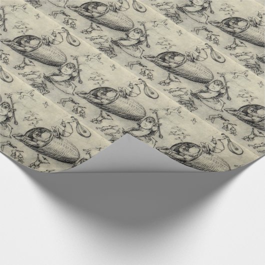 Beehive en heksen van Hieronymus Bosch Cadeaupapier (Hoek)