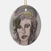 Beehive Girl Keramisch Ornament (Rechts)