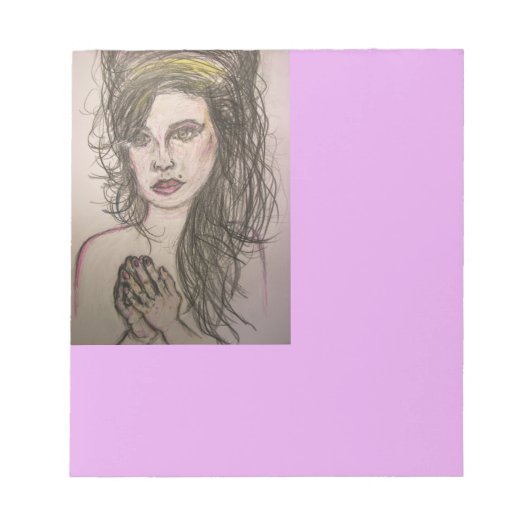 Beehive Girl Praying Notitieblok (Voorkant)