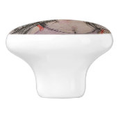 Beehive Girl Walking Keramische Knop (Zijkant)