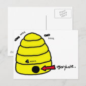 Beehive Gloryhole Briefkaart (Voorkant / Achterkant)