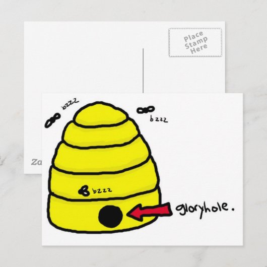 Beehive Gloryhole Briefkaart (Voorkant / Achterkant)
