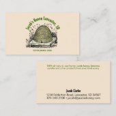 Beehive Honey Antiek White Visitekaartje (Voorkant / Achterkant)