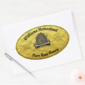 Beehive Honey Faux Gold Jar Apiary Label | Honing (Envelop)