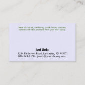 Beehive Honey Lavender Visitekaartje (Achterkant)