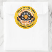 Beehive Honey Sunburst Amber Gold Ronde Sticker (Tas)