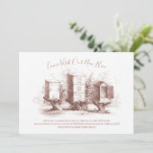 Beehive Honeycomb Housewarming Party Kaart (Staand voorkant)