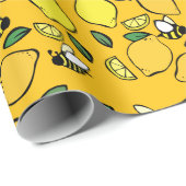 Beehive Lemonade patroon Cadeaupapier (Rol Hoek)