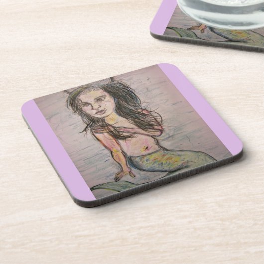 Beehive Mermaid Bier Onderzetter (Linkerzijde)