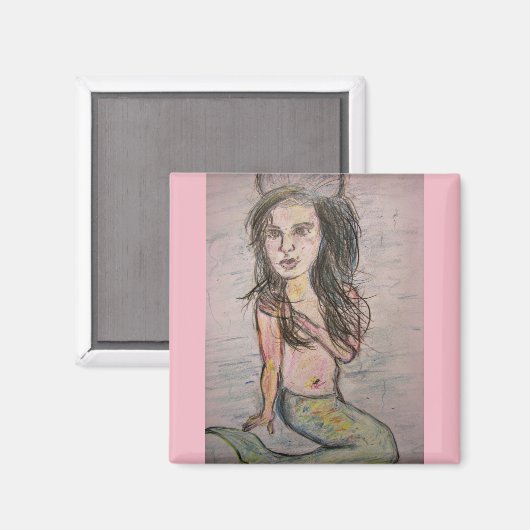 Beehive Mermaid Magneet (Voorkant / Achterkant)