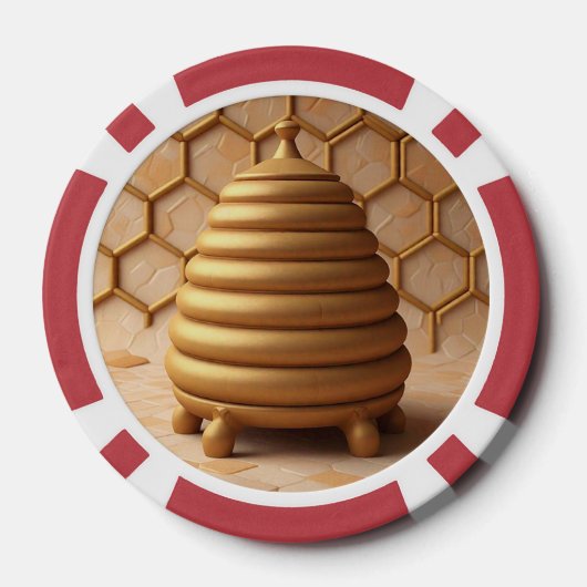 "Beehive Serenity" Poker Chips (Achterkant)