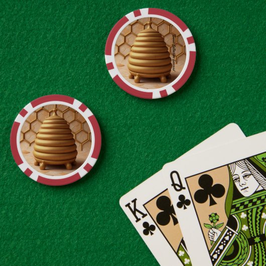 "Beehive Serenity" Poker Chips (Pokertafel (Dubbel))