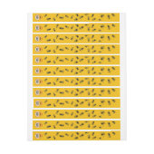 Beehive Tamper-bestendige gele goudhoningkarabels (Vel)