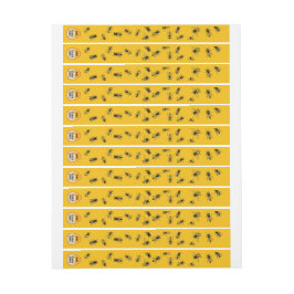 Beehive Tamper-bestendige gele goudhoningkarabels