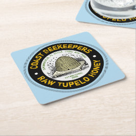 Beehive Tupelo Honey Light Blue Paper Onderzetters