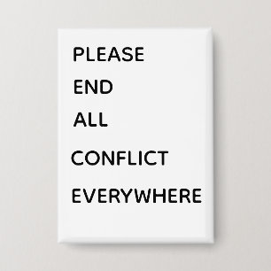 Beëindig alstublieft alle conflicten ooit button