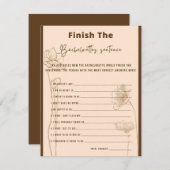 Beëindig de Bachelorette's Sentence Party Game Informatiekaartje (Voorkant / Achterkant)