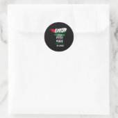 BEËINDIG DE BELEGERING RONDE STICKER (Tas)
