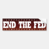 Beëindig de Fed Bumpersticker (Voorkant)