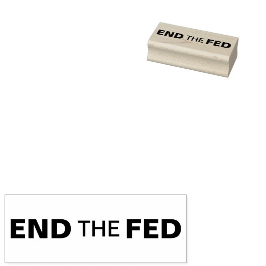 BEËINDIG DE FED-STEMPEL RUBBERSTEMPEL (Gestempeld)