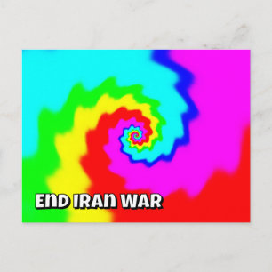 Beëindig de Iraanoorlog (je kan de woorden verande Briefkaart