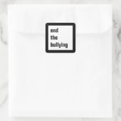 Beëindig de pestvierkante Stickers (Tas)