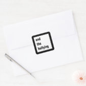 Beëindig de pestvierkante Stickers (Envelop)