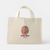 Beëindig de Stigma Mental Health Awareness Canvas  Mini Tote Bag (Achterkant)