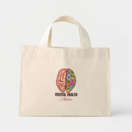 Beëindig de Stigma Mental Health Awareness Canvas  Mini Tote Bag