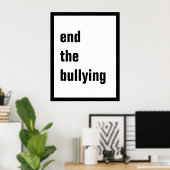 Beëindig het Poster van het Bullying (5 grootte-zi (Thuiskantoor)