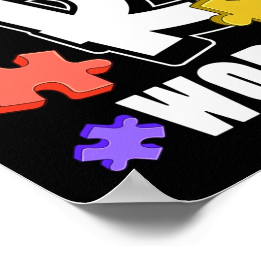 Beëindig het R-woord Autisme Awareness Special Edu Poster (Hoek)