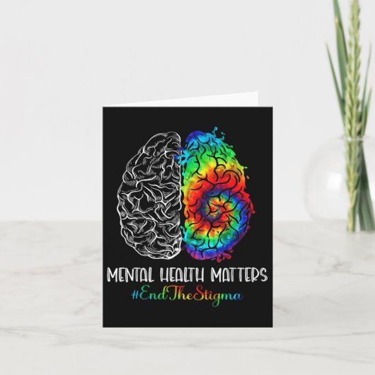 Beëindig het stigma dat geestelijke gezondheid bew kaart (Voorkant)