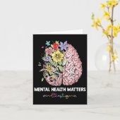 Beëindig het stigma dat geestelijke gezondheid bew kaart (Gele Bloem)