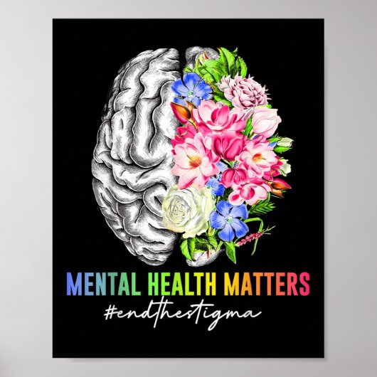 Beëindig het stigma dat geestelijke gezondheid bew poster (Voorkant)