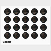 Beëindig het stigma dat geestelijke gezondheid bew ronde sticker (Vel)