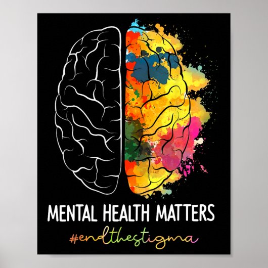 Beëindig het stigma Geestelijke gezondheidsproblem Poster (Voorkant)