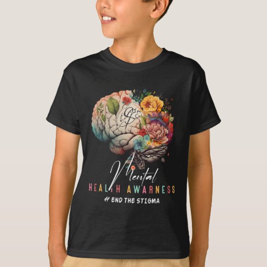 Beëindig het stigma Geestelijke gezondheidsproblem T-shirt (Voorkant)