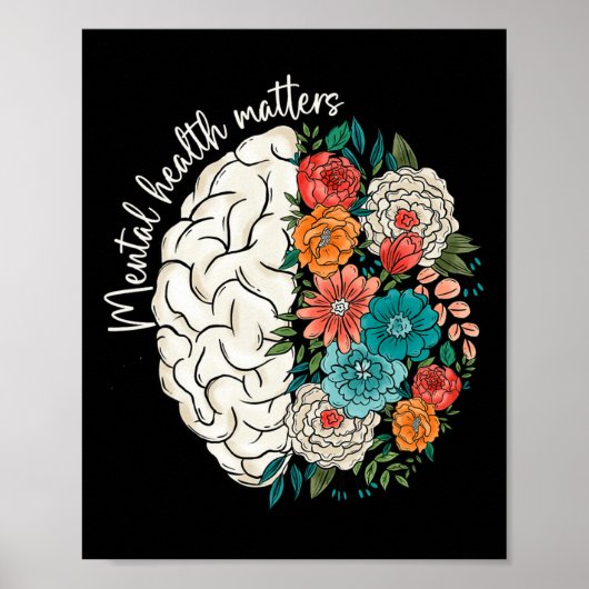 Beëindig het stigma Groovy Geestelijke gezondheids Poster (Voorkant)