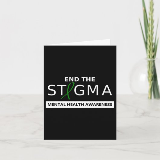 Beëindig het stigma _ May Mental Health Awareness Kaart (Voorkant)
