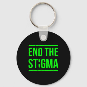 Beëindig het stigma Mental Health Awareness Warrio Sleutelhanger