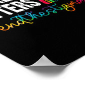 Beëindig het stigma van de regenboog van de geeste poster (Hoek)