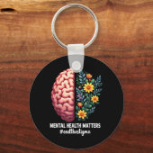 Beëindig het stigma van geestelijke gezondheid sleutelhanger (Voorkant)