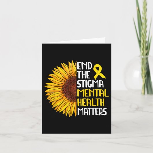 Beëindig het stigma van het mentale bewustzijn van kaart (Voorkant)