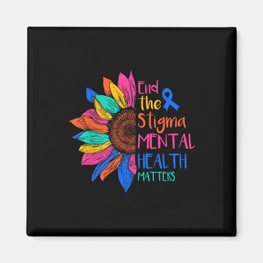Beëindig het stigma van het mentale bewustzijn van magneet (Voorkant)