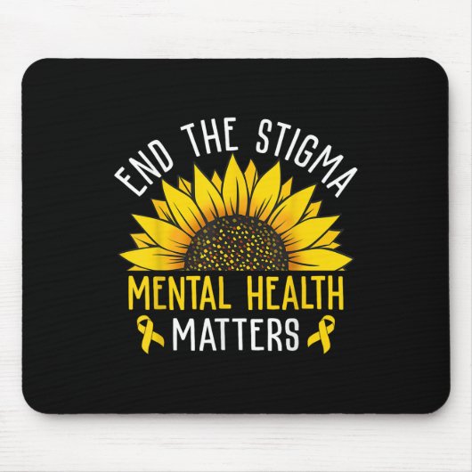 Beëindig het stigma van het mentale bewustzijn van muismat (Voorkant)