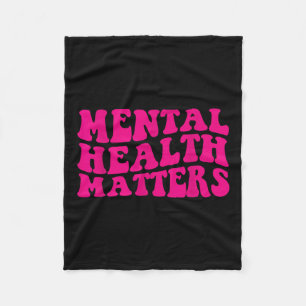 Beëindig het stigma van mentale gezondheid fleece deken