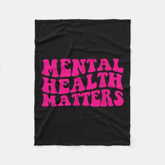 Beëindig het stigma van mentale gezondheid fleece deken (Voorkant)