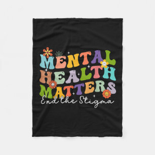 Beëindig het stigma van mentale gezondheid Gi Fleece Deken