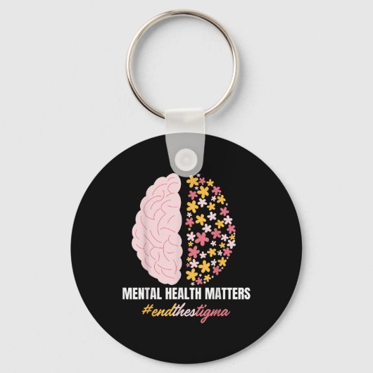Beëindig het stigma van mentale gezondheid Gi Sleutelhanger (Voorkant)
